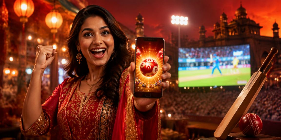 Golden red cricket themed evening with betting activities